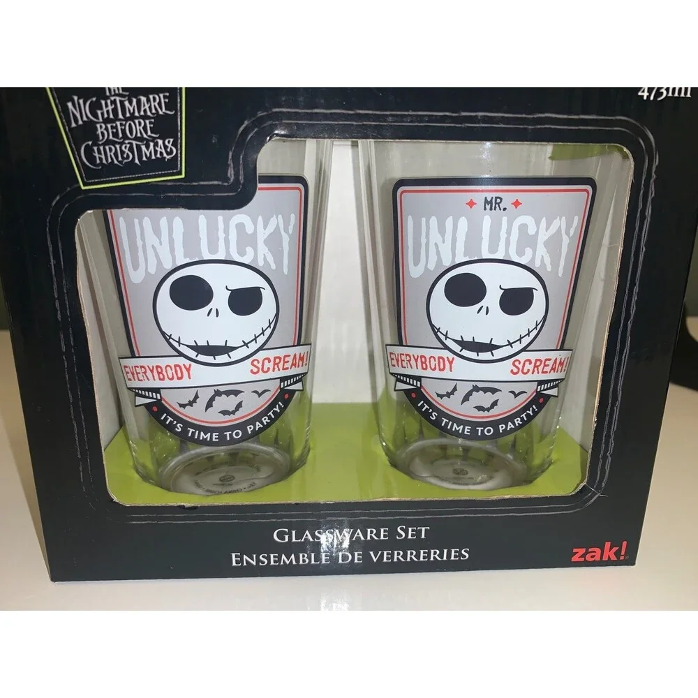 Nightmare Before Christmas Jack Tall Glasses Set